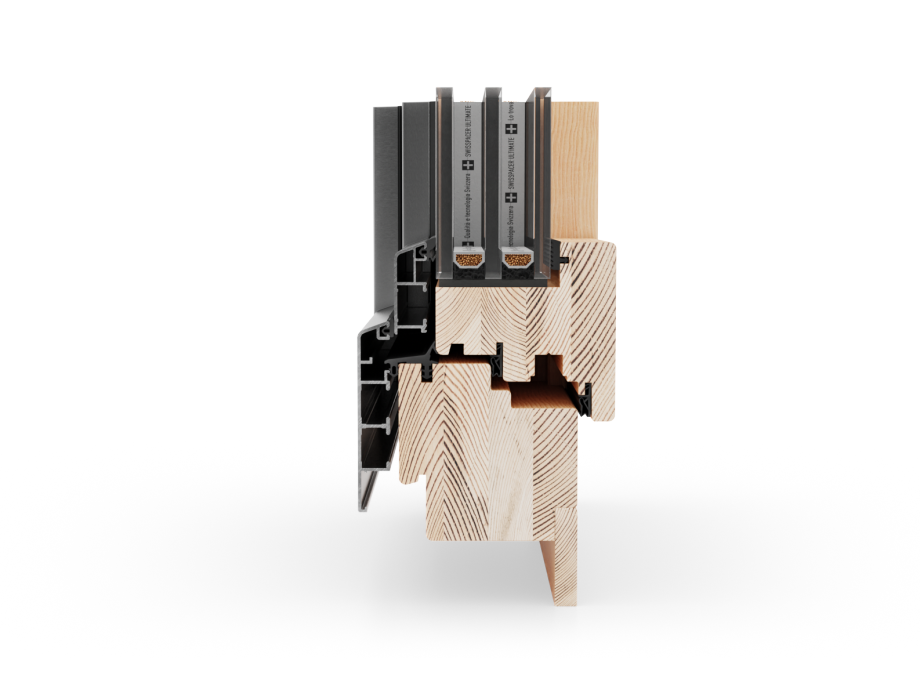 IV80 Alu Okna drewniano-aluminiowe