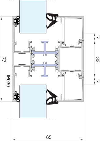 Aliplast Imperial – Słupek stały 77 mm