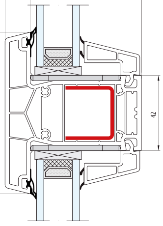 greenEvolution 76 – Słupek stały 90 mm