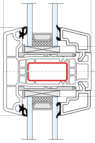 IDEAL 70/4000 Casement – Słupek stały 70 mm