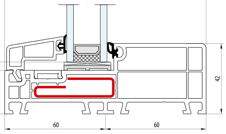 NORDLINE – Rama 42 mm